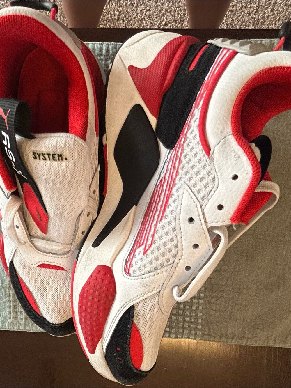 Puma White Red Black RS‑x Sneakers